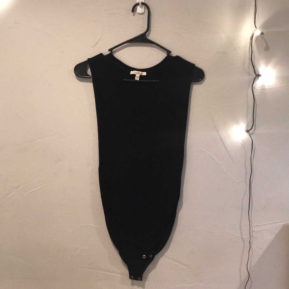 Sexy Express On Piece Black Muscle Tee Small
